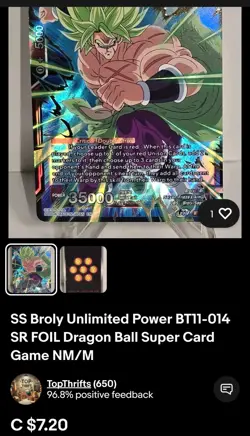 Dragon Ball Super Card Game Lot ×10 Cards Total NM/M - Image 4