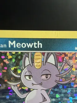 Alolan Meowth 10/12 LP - McDonald's Promo Holo Pokemon Card - Image 5