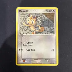 Pokemon TCG Meowth 69/112 EX FireRed & LeafGreen - Image 1