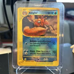 Pokemon Kingler Reverse Holo Rare 15/165 Expedition, HP - Image 1