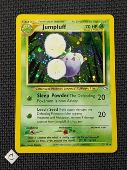Jumpluff 7/111 - Neo Genesis Unlimited Holo Rare Pokemon TCG LP - Image 1