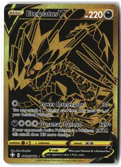 Eternatus V ⭐ SV121/SV122 Holo Secret Rare Shining Fates Shiny Vault Pokemon NM - Image 1