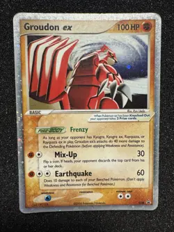 Pokemon Groudon EX Black Star Promo #38 (MP) - Image 1