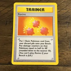 Revive Base Set 89/102 SHADOWLESS Uncommon Pokemon TCG 1999 Good Condition LP - Image 1