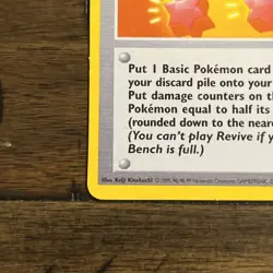 Revive Base Set 89/102 SHADOWLESS Uncommon Pokemon TCG 1999 Good Condition LP - Image 3