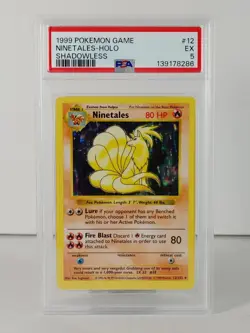 Ninetales - Shadowless - Base set 1999 - POKEMON - 12/102 - Holo - PSA 5 - Image 1