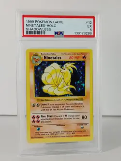 Ninetales - Shadowless - Base set 1999 - POKEMON - 12/102 - Holo - PSA 5 - Image 2