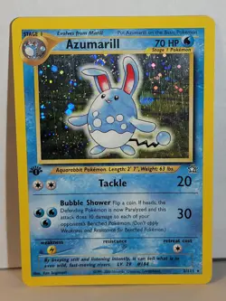 Azumarill Neo Genesis 1st Edition First Rare Holo 2 2/111 Pokemon Tcg 2000 - Image 1