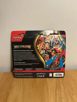 Pokemon TCG Mega Evolution Three Booster Blister Pack Psyduck/Golduck - NEW - Image 2