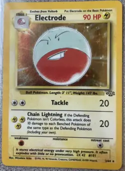 Pokemon TCG Electrode Jungle 2/64 Holo Unlimited Holo Rare Excellent Condition - Image 1