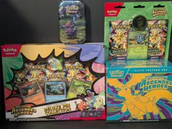 Pokemon: Ascended Heroes Bundle[ETB,Deluxe Pin Collection, Erika, tin]Sealed New - Image 1