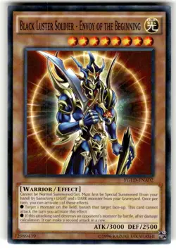 Yugioh Black Luster Soldier - Envoy of The Beginning YGLD-ENA02 Common NM - Image 1