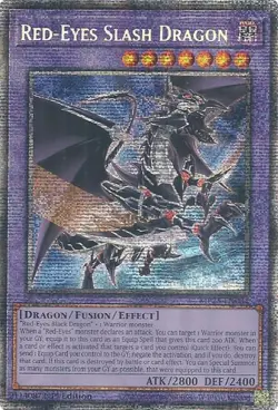Yugioh! Red-Eyes Slash Dragon - MP25-EN031 - Starlight Rare - 1st Edition Near M - Image 1