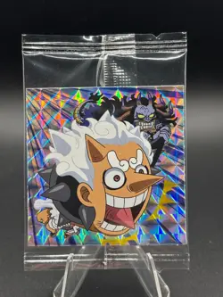 Monkey D Luffy and Kaido SW6-18 GR One Piece Wafer Sticker Japanese - Image 1