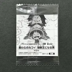 S4742 Luffy SR SW11-31 Best Scenes Japanese One Piece Wafer Sticker SEALED F11 - Image 2