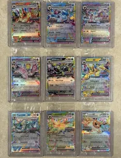 Prismatic Evolutions Surprise Box Sealed Stamped EX Promo Cards Complete Set 9/9 - Image 1