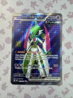 Iron Valiant ex - 225/182 - Pokemon Paradox Rift Full Art Ultra Rare Card NM - Image 1