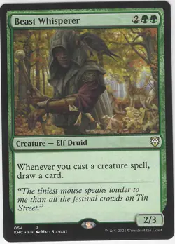 MTG Magic the Gathering Beast Whisperer (54/132) Kaldheim Commander - Image 1