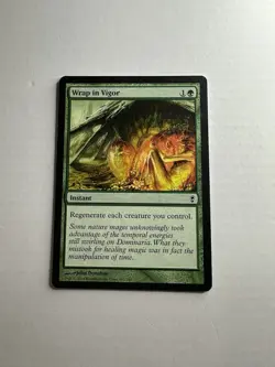 Wrap in Vigor LP Conspiracy Magic The Gathering Mtg Lightly Played Green Instant - Image 1