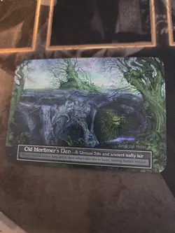 Sorcery: Contested Realm Old Mortimer's Den Unique Foil NM (GT) - Image 1