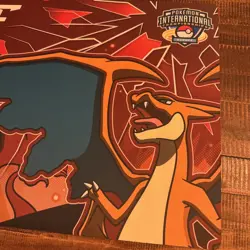 Pokemon Playmat EUIC 2026 STAFF M Charizard Y Mega Europe Mat Desk London New - Image 3