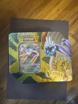 New & Sealed Pokemon TCG Box Tin '24 Paradox Destinies Raging Bolt ex 5 card pks - Image 1