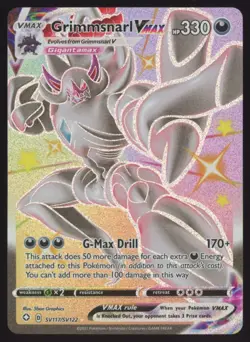 Pokemon Grimmsnarl VMAX SV117/SV122 Shining Fates: Shiny Vault Shiny Holo Rare - Image 1