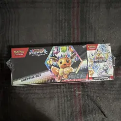 Pokemon Prismatic Evolutions Surprise Box Booster Bundle Eevee Promo Sealed - Image 1
