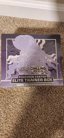 Pokemon Center Exclusive Chilling Reign Elite Trainer Box ETB (small tear) - Image 1