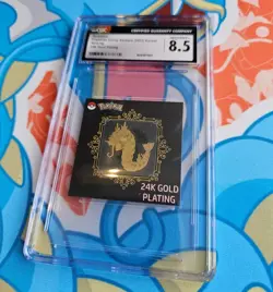 Gyarados - Merlin Pokemon #130 (PSA 9) + Candy Stickers 2023 Korean (CGC 8.5) - Image 3