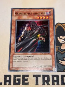 Gravekeeper's Assailant TU02-EN002 Super Rare UNL Edition YuGiOh Card LP - Image 2
