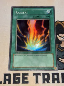 Raigeki LOB-E042 Super Rare 1st Edition Yu-Gi-Oh! MP - Image 2