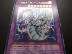 Yugioh - Cyber Twin Dragon CRV-EN035 Ultimate Rare 1st Edition - Image 5