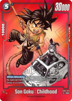 Son Goku : Childhood SB01-053 R Battle Card - Dragon Ball Super Card Game SB01 - Image 1