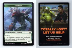 Treefolk #12/19 MTG - Innistrad Midnight Hunt 2021 Token TCG Card - Image 1