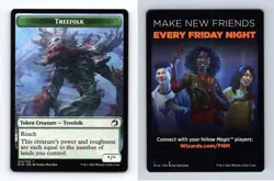 Treefolk #12/19 MTG - Innistrad Midnight Hunt 2021 Token TCG Card - Image 2