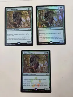 (3x) Beast Whisperer Guilds of Ravnica Foil Mtg Magic Card - Image 1