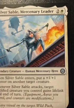 Silver Sable, Mercenary Leader 0013 Uncommon Spider-Man Magic: The Gathering - Image 3