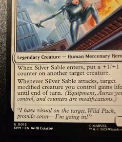 Silver Sable, Mercenary Leader 0013 Uncommon Spider-Man Magic: The Gathering - Image 4