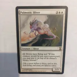 Pulmonic Sliver Magic The Gathering Rare Time Spiral MTG White - Image 1