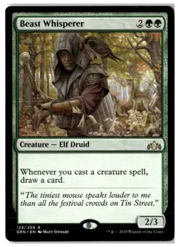MTG Beast Whisperer - Guilds of Ravnica Moderately Played English - Image 1