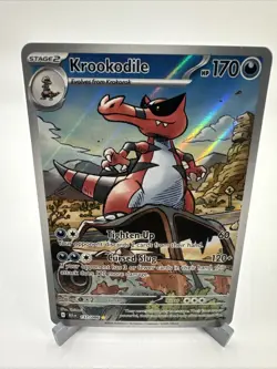 Pokemon TCG 2025 SV Black Bolt English Krookodile Illustration Card 137/086 - Image 1