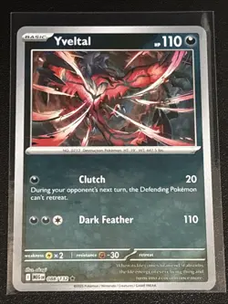 Pokemon TCG Mega Evolution Yveltal Reverse Holofoil 088/132 NM Rare - Image 1