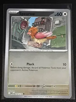 Pokemon TCG Mega Evolution Spearow Reverse Holofoil 102/132 NM - Image 1