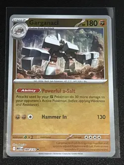 Pokemon TCG Mega Evolution Garganacl Reverse Holofoil 084/132 NM - Image 1