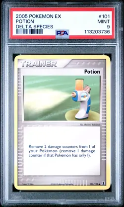 2005 POKEMON EX DELTA SPECIES #101 POTION PSA 9 - Image 1