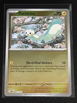 Pokemon TCG Mega Evolution Pachirisu Reverse Holofoil 051/132 NM - Image 1