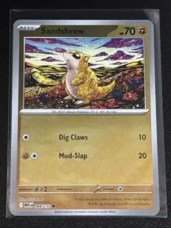 Pokemon TCG Mega Evolution Sandshrew Reverse Holofoil 068/132 NM - Image 1