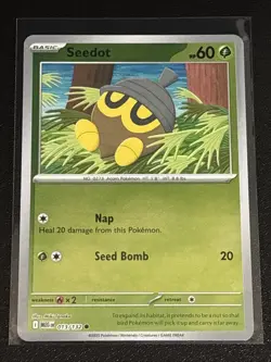 Pokemon TCG Mega Evolution Seedot Reverse Holofoil 013/132 NM - Image 1