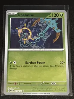 Pokemon TCG Mega Evolution Dhelmise Reverse Holofoil 018/132 NM - Image 1
